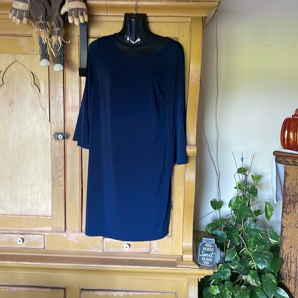 Navy office attire dress